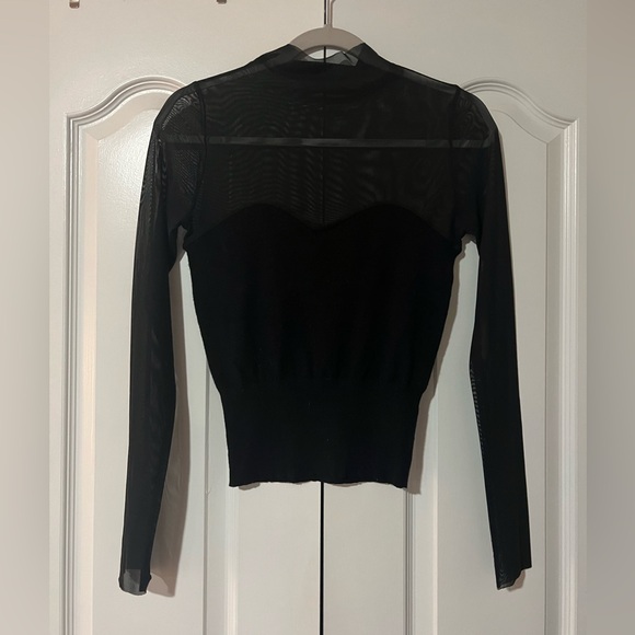 Mesh Mockneck Top - Picture 4 of 6